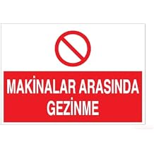 Navigation Between Machines Warning Sign 70x100cm