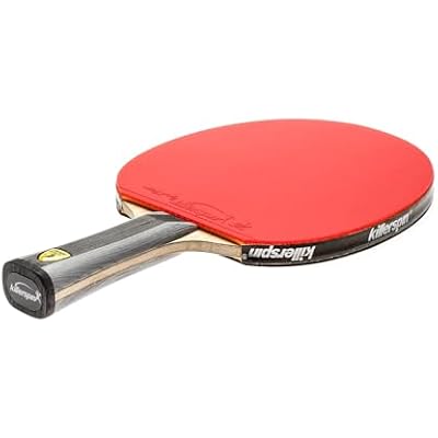 Killerspin Diamond TC Ping Pong Paddle, Advanced Table Tennis Paddle, Memory Book Paddle Case, RedBlack