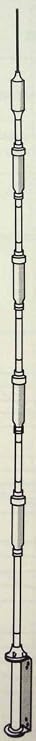 Hustler 6-BTV Vertical antenna, 10-80m, 24ft, 1kW