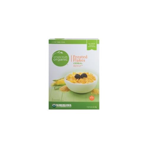 Simple Truth Usda Organic Frosted Flakes Cereal Fat Free Food 17 Ounce Box Pack of 2