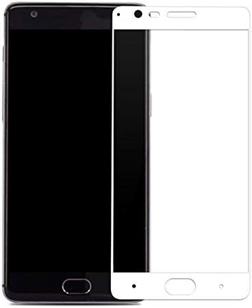 Microcase OnePlus 3 / 3T Tam Kaplayan Çerçeveli Tempered Ekran Koruyucu - Beyaz
