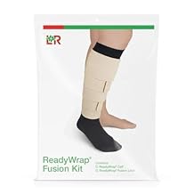 Lohmann ReadyWrap Fusion Leg Wrap Compression Kit, with Liner, Black (Regular Length, Large)