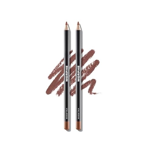 Morphe Color Pencil Bundle - Cream Lip Liner Pencil with a Zero-Tugging Formula - Effortlessly Lines, Defines & Shapes Lips - Makeup Talk 2 Count