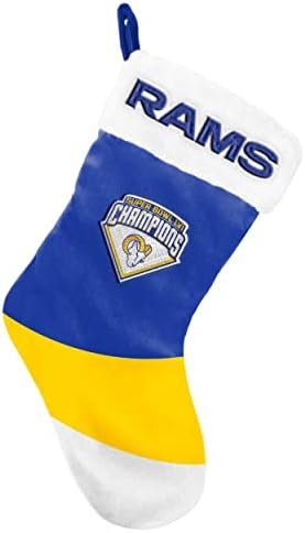 foco NFL Team Logo Plush 17 Holiday High End Stocking