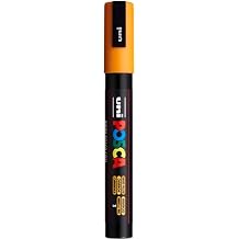 uni POSCA PC-5M Water-Based Paint Markers, Reversible Medium Tip (1.8-2.5mm), Bright Yellow