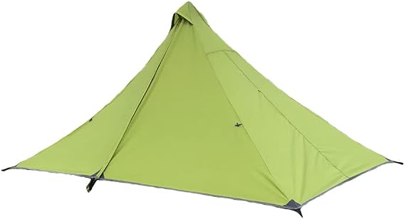 Ultralight Tent, Double Layers Trekker Pole Tent, Backpacking Tent for 1 Person Camping, Trekking, Climbing, Hiking