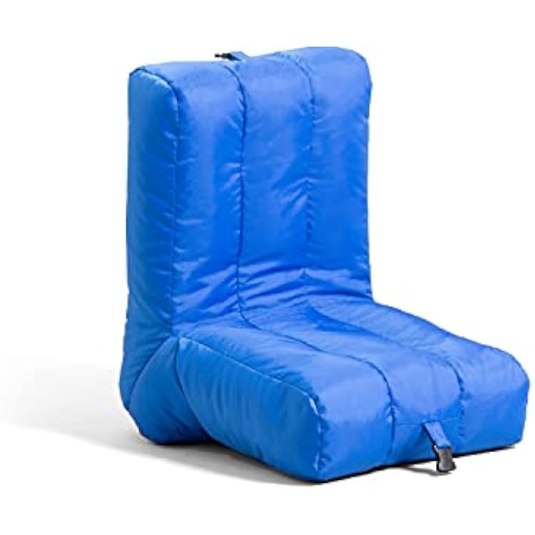 Big Joe Grab & Go 2 Pack Travel Bean Bag Chair, Pacific Blue SmartMax, Durable Polyester Nylon Blend, 1.5 feet