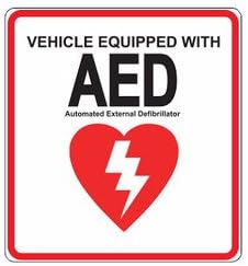 JB Vehicle Equipped with AED Automatic External Difibrillator