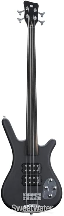 Warwick RockBass Corvette $$ Fretless Electric Bass Guitar - Nirvana Black Transparent Satin