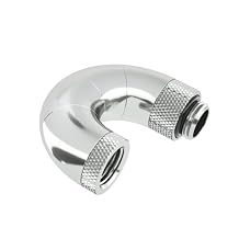 Barrow G1/4" 180 Degree Male to Female Penta Rotary Snake Adaptor 5-Way Rotary Snake Fitting - Silver