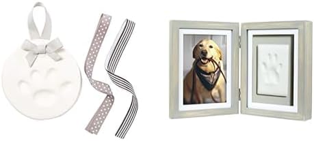 Pearhead Pet Keepsake Essentials Bundle - Paw Print Keepsake Kit & Paw Print Photo Frame