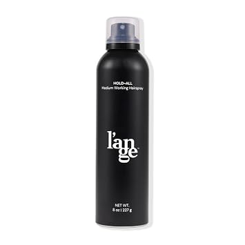 LANGE HAIR Hold-All Medium Working Hairspray | Brushable Hairspray | Touchable Finish & Flexible Hold | Hair Sprays For Women | Humidity Resistance & UV Protection | 8 oz