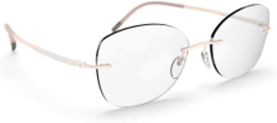 Silhouette Eyeglasses Titan Dynamics Contour (5540) 8640 Taupe/Ivory 54/17/1, Gold