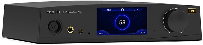 Aune S17 Pro EVO Headphone Amp, Pre-amp, Fine Volume Curve, Pure Class-A, Fully-Discrete Fully Balanced, 6.35mm/XLR/4.4mm Headphone Jack, Twin JFET, XLR/RCA Preamp Out, for DAC/Speaker/Home Audio