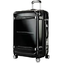 Ricardo Beverly Hills Rodeo Drive 2.0 Hardside 4 Wheel Spinner, TSA Lock, Lightweight Suitcase, Unisex, Stylish, Black, 25-Inch Checked-Medium