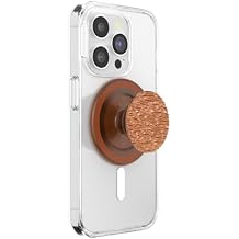 PopSockets Phone Grip for MagSafe, Magnetic Holder, Phone Stand, Brown - FATA Morgana Amber