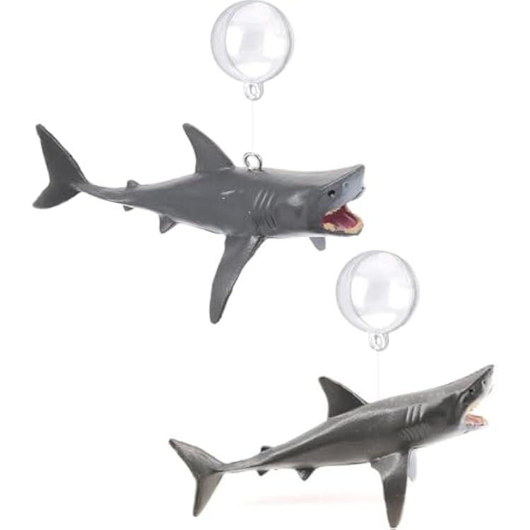 2 Pack Mini Floating Shark Fish Tank Decoration, Resin Aquarium Decoration, Cute Underwater Fish Tank Accessories