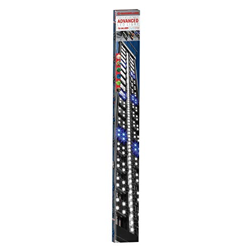 Marinely Adjustable Advanced LED Light for 75 Gallon Aquariums, Customizable Lighting