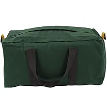 Wide Mouth Tool Bag, Canvas Tool Bag, Waterproof Heavy Duty Tool Storage Bag, Portable Large Capacity Tool Tote Bag for Electricians,Carpentry, Men,Power Tool Organizer (20in)