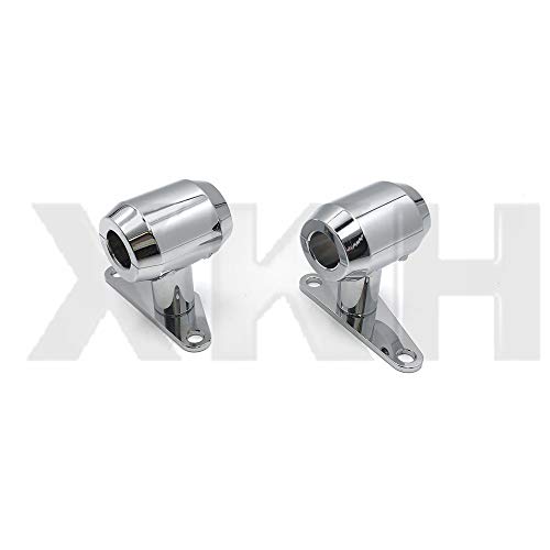 SMT- Chrome DNA Springer 8 Over  Fender Tabs Front Set Big Mounts Compatible With Harley Chopper XL [B07JQWGW2Q]