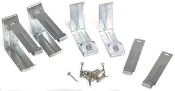 15020 4 Pack Gutter Fascia Bracket with Nails - 4 in4