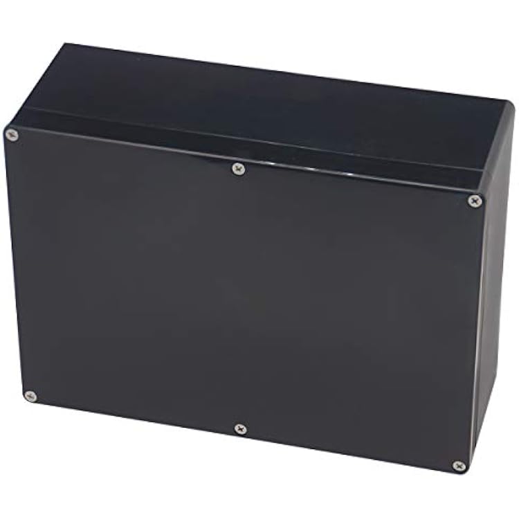 Project Box IP65 Waterproof Junction Box ABS Plastic Black Electrical Boxes DIY Electronic Project Case Power Enclosure 10.35x7.17x3.74 inch263x182x95 mm