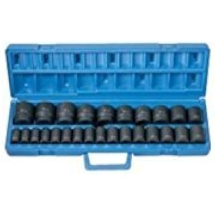 Grey Pneumatic 1326M 12 Dr. 26 Pc. Shallow Metric Socket Set
