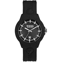 Versus Versace Mens Tokyo. Sporty Fashion Watch with Date Function. Adjustable Silicone Strap. Includes Travel Gift Pouch.
