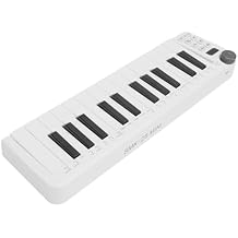 MIDI Keyboard Controller, 25 Sensitive Keys MIDI Keyboard Controller with Portable Design, Wide Connectivity, Versatile Inputs Outputs