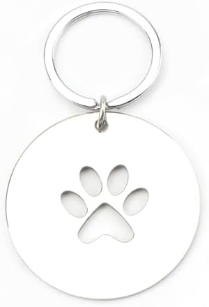 Dog Paw Print Keychains Dog Keychain Cute Animal Keycharm Puppy Keychains Graduation or Friendship Keyring Gift