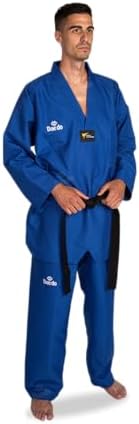 Daedo WT Recognized Taekwondo Uniform - Red, 100% Polyester, Lightweight, Approved for Competitions