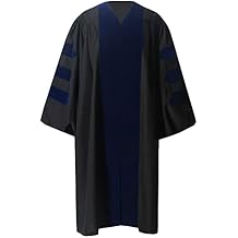 GraduationForYou Deluxe Doctoral Graduation Gown with Velvet
