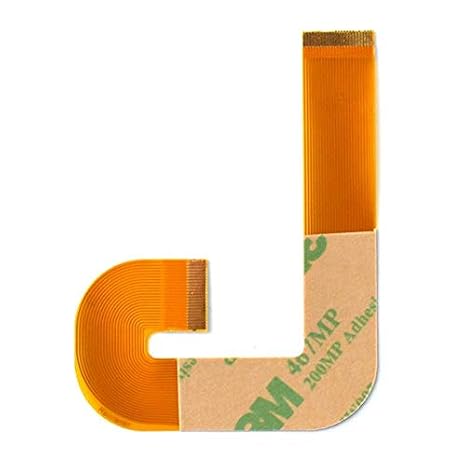 GGZone Laser Lens Ribbon Flex Cable for PS2 9000x 9W, Yellow, Copper, Multiple Strands, 20 Wires