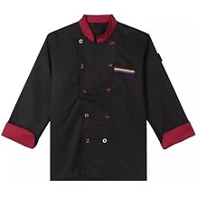 Unisex Chef Coat Work Jackets for Men Women Long Sleeve Cook Shirts Restaurant Kitchen Food Service Uniform