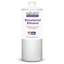 Volu-Sol Reagent-Grade 70% Denatured Ethanol (140 Proof) - Designed for Research & Industrial Applications, Non-Consumable - Preferred by Healthcare & Veterinary Professionals - 1000 mL / 32 oz