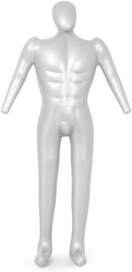 168Cm Inflatable Mannequin, Adult Man Full Body Dummy Torso Tailor Clothes Model Display For Shop Window Tops Pants Trousers Display Retail Displays