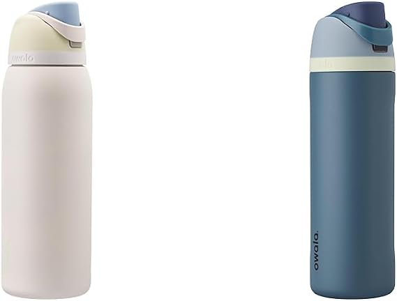 Owala FreeSip Insulated Stainless Steel Water Bottles with Straw, 40oz and 24oz