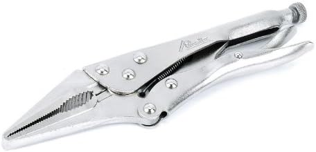 Tactix 700507T Long Nose Locking Plier, 165mm, Black/Orange