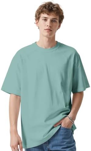 sanatty Men's Premium Short Sleeve T-Shirt, Loose Fit Design, 100% Cotton, Double-Sided Soft Touch