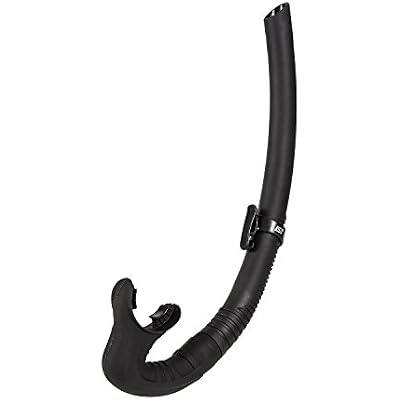 IST Dry Top Foldable Snorkel for Freediving & Spearfishing, Flexible Roll Up Design, Compact for Travel