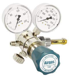 Airgas Two Stage Brass 0-100 psi Analytical Cylinder Regulator CGA-500