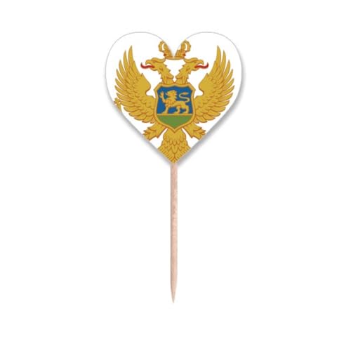 NONO monte eu national emblem Toothpick Flags Heart Lable Cupcake Picks, sku16424653b67994f20049