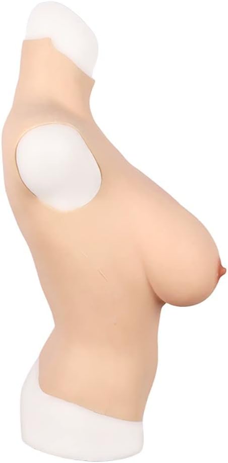 Half Body Artificial Big BoobsSilicone Breast Forms for Crossdressing Halloween Costume Male to Female