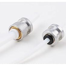 Lysee 3D Printer Parts & Accessories - 5pcs Reprap 3D Printer Groove Mount Bowden Adaptor - 1.75mm/3mm Filament (for 4mm/6mm OD Tubing) - (Size: 1.75mm)