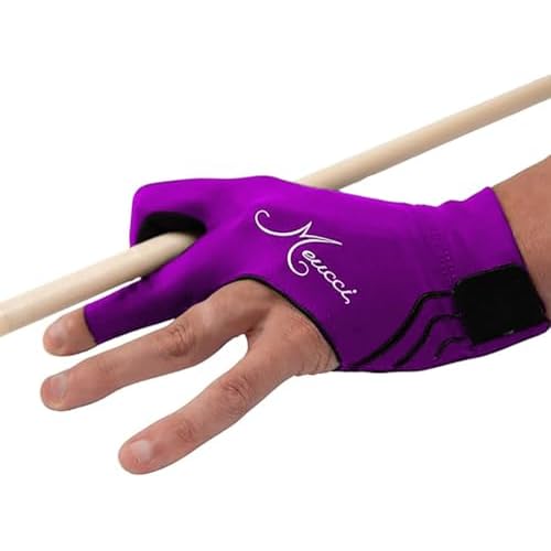 Meucci Elite Stroke Billiards Glove - Pool Glove with Anti-Slip Padding for Secure Grip and Smooth Stroke