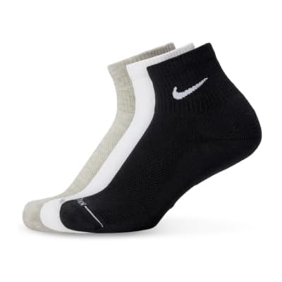 Nike Unisex Adult Everyday Elevated Ankle Socks (3-Pack) | Mens and Womens