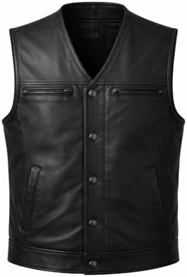 Mens Harley Rugged Distressed Black Leather Vest - H-D Passing Link Vintage Motorcycle Vest for Bikers. as1, alpha, 4x_l, regular, regular