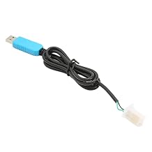 Qiilu Electric Motorcycle USB Cable RS323 High Sensitivity USB to TTL with VOTOL Controller Compatibility Electric Motorcycle Controller Cable