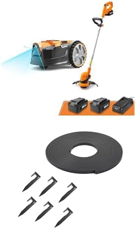 LawnMaster OcuMowTM Robot Lawn Mower with Cordless 24V MAX 10 Grass Trimmer Combo Kit + LawnMaster OcuMowTM Magnetic Strips 523113