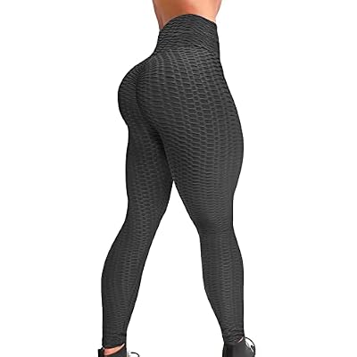Womens High Waisted Booty Yoga Leggings Tummy Control Butt Liftting Anti Cellulite Workout Booty Pants